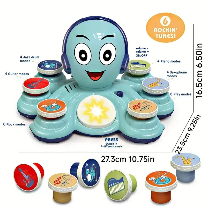 Muzikale Octopus – Interactief Muziekspeelgoed voor Peuters en Kleuters
