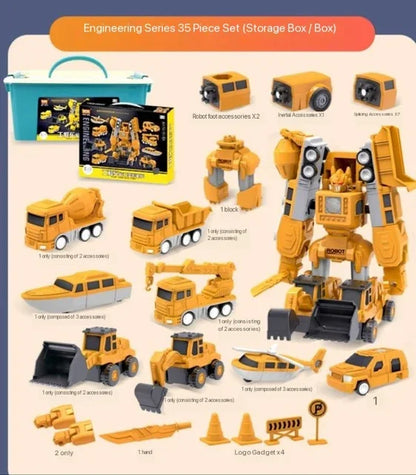 Magnetische Transformer Speelgoedwagen – Bouw- en Constructiespeelgoed (5+)