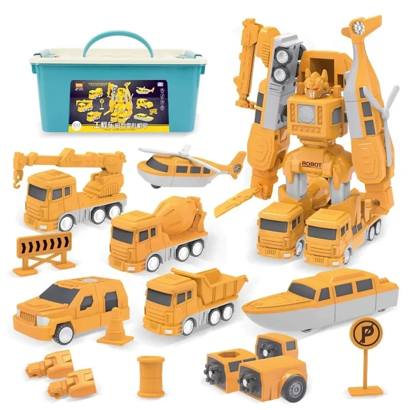 Magnetische Transformer Speelgoedwagen – Bouw- en Constructiespeelgoed (5+)