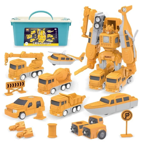 Magnetische Transformer Speelgoedwagen – Bouw- en Constructiespeelgoed (5+)