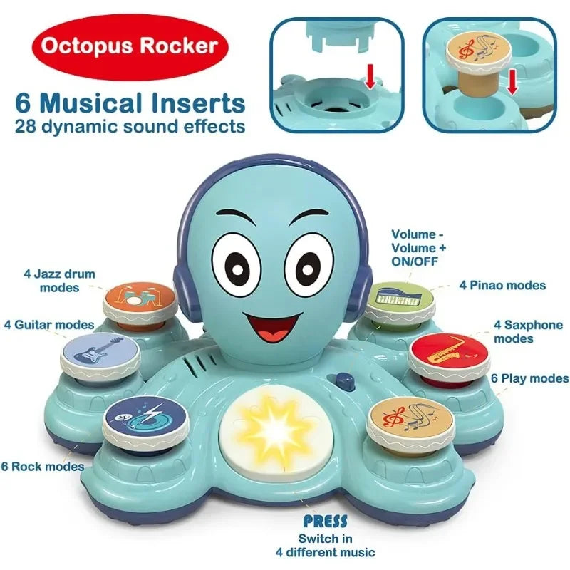 Muzikale Octopus – Interactief Muziekspeelgoed voor Peuters en Kleuters