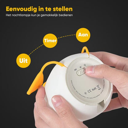 Siliconen Nachtlamp met Dimbaar Licht & Timer – Rustgevende Slaapondersteuning