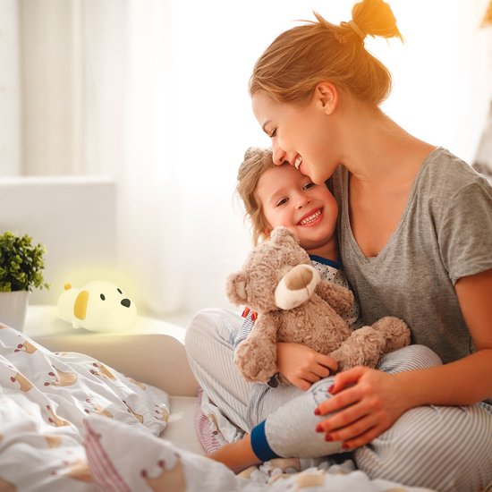 Siliconen Nachtlamp met Dimbaar Licht & Timer – Rustgevende Slaapondersteuning