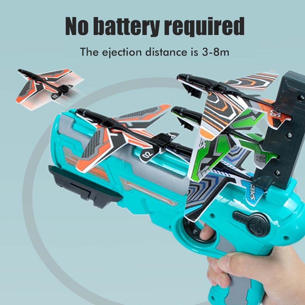 Foam Vliegtuigschieter - Actief Buitenspeelgoed voor Kinderen en Familie (3+)