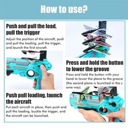 Foam Vliegtuigschieter - Actief Buitenspeelgoed voor Kinderen en Familie (3+)